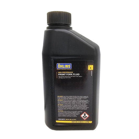 Ohlins #5 01330-01 Fully Synthetic Motorcycle Fork Oil (1 Litre)